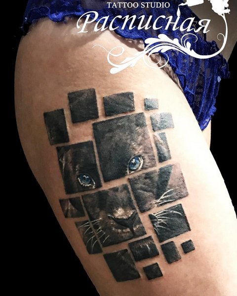 Tatouage original de panthère