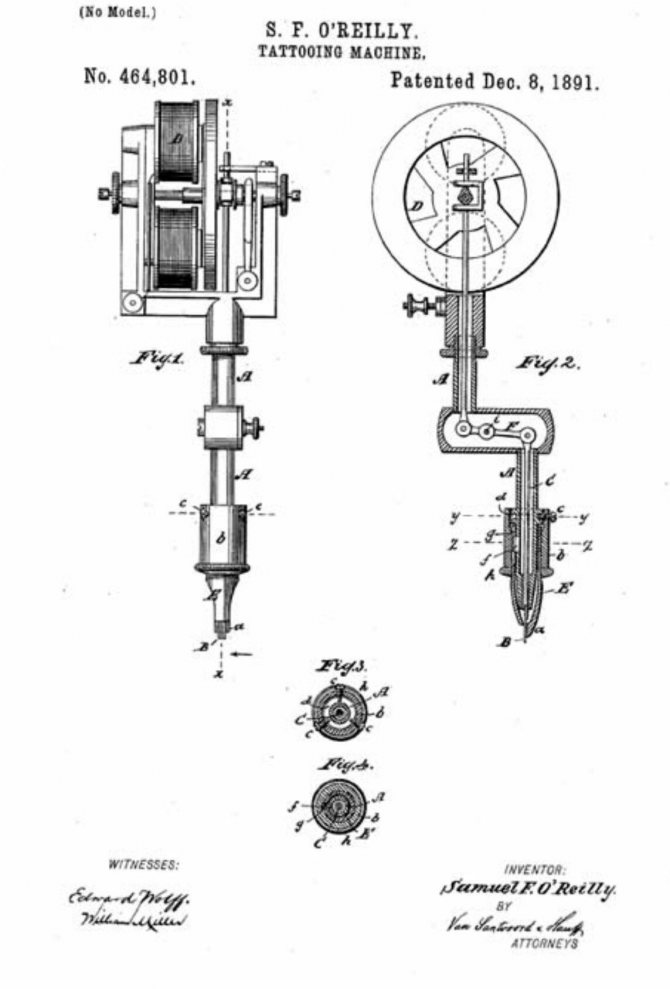Demande de brevet de Samuel O'Reilly