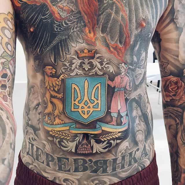tatouages patriotiques ukrainiens