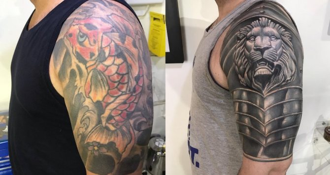 superposer un tatouage