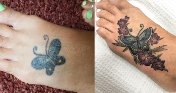 photo de tatouage par chevauchement