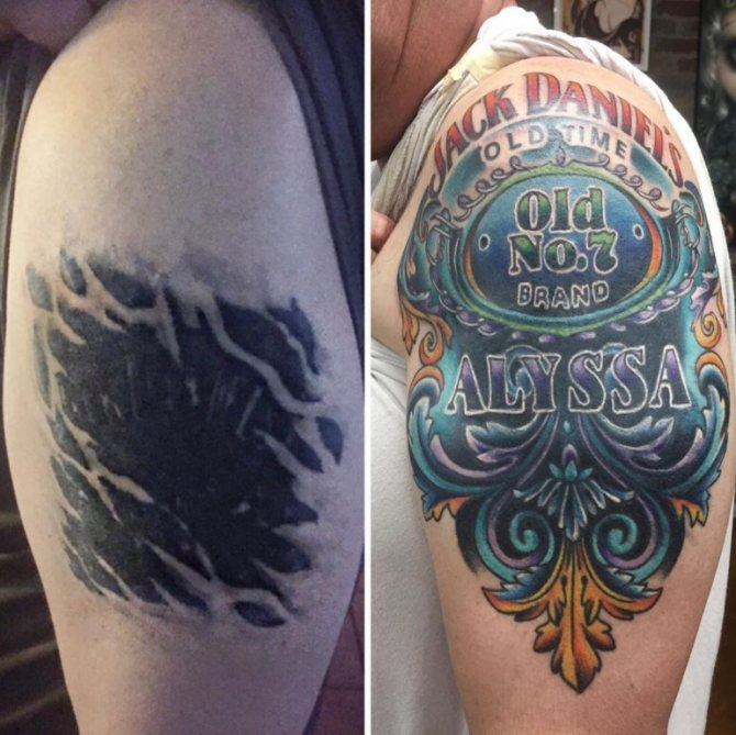 Tatouage en superposition