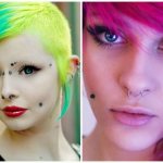 Piercing à la joue