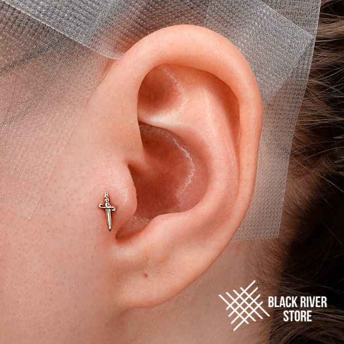 perçage du tragus