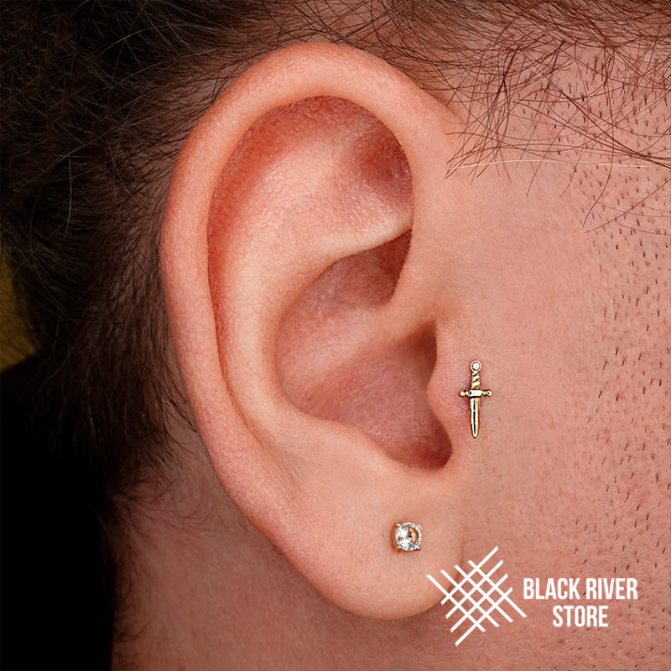 perçage du tragus