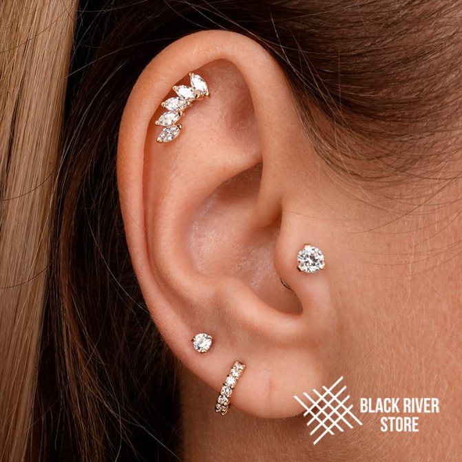 perçage du tragus