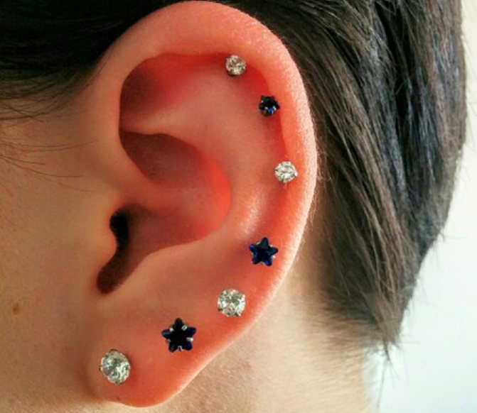 perçage d'oreille