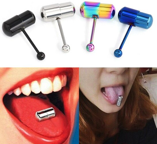 Piercing de la langue barbell. Photo, que choisir, la taille de la décoration, l'entretien