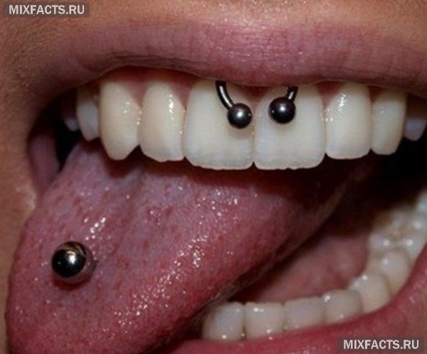 Piercing de la langue - types de piercing, sélection de bijoux, photos