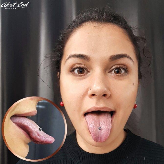 Piercing de la langue