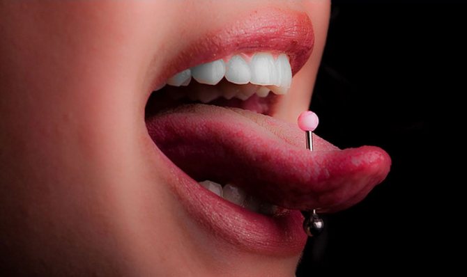 Piercing de la langue