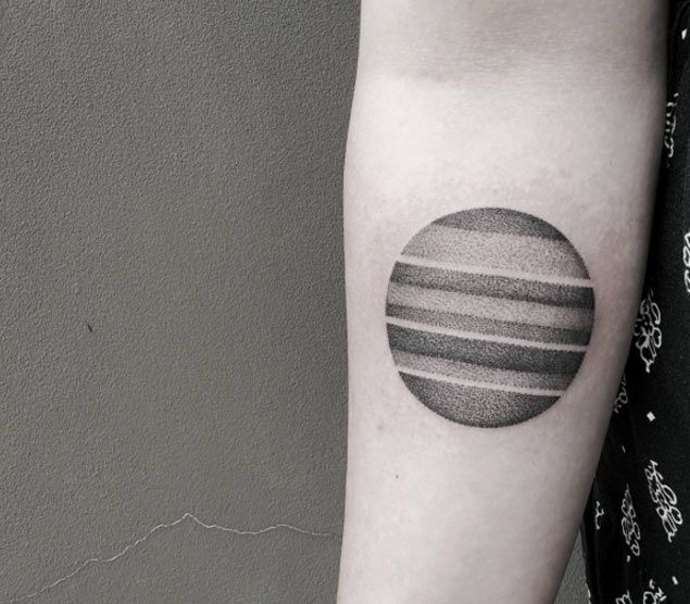 La planète Jupiter sur votre bras