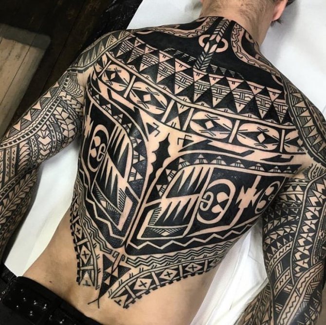 Croquis et signification des tatouages polynésiens