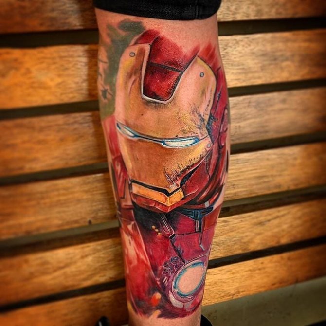 Costume d'Iron Man endommagé