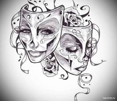 exemple de masque de tatouage