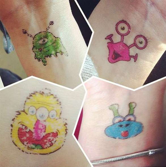 Exemples de tatouages pour enfants