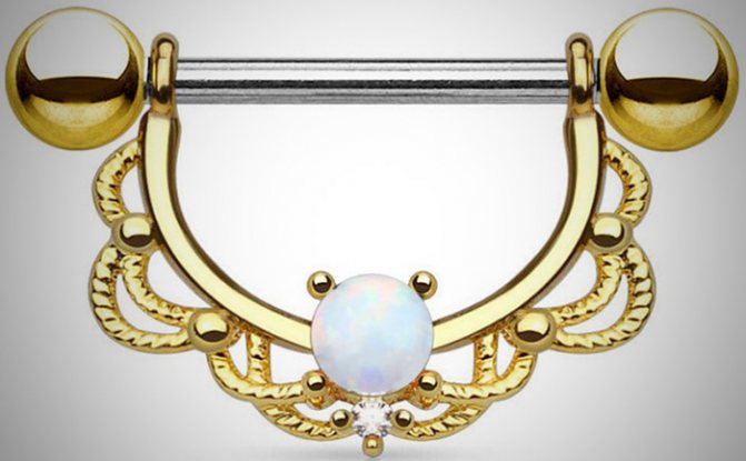 Piercing du mamelon pour les filles. Photos, critiques