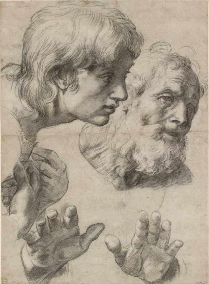 Raphael Santi. Esquisse d'un tableau 
