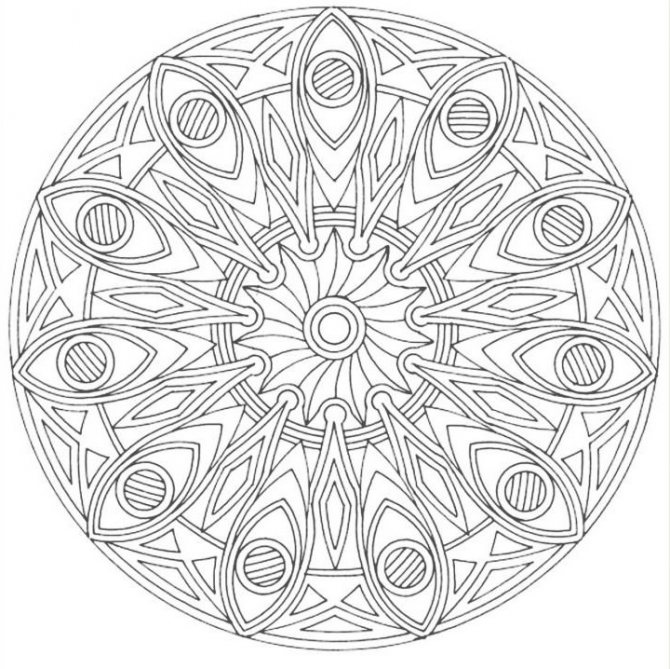 Mandala à colorier 