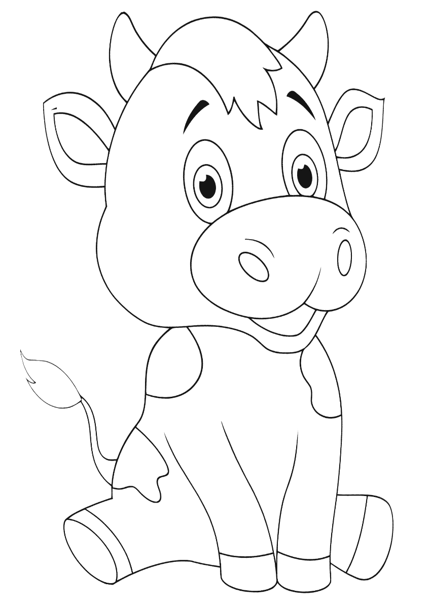 Livres de coloriage pour l'année du taureau 2021 : modèles pour le Nouvel An