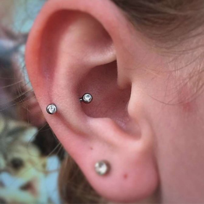 les différents types de piercings