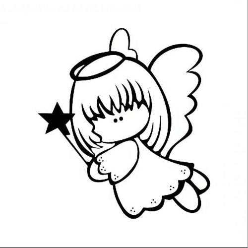 Beaux dessins au crayon d'anges avec des ailes