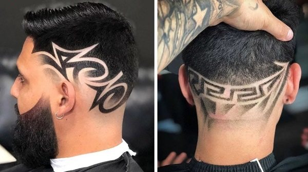tatouages de cheveux pour hommes