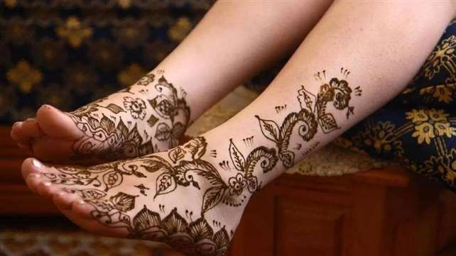 Peinture des pieds.