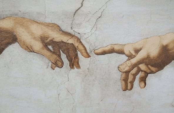 Peinture de la voûte de la chapelle Sixtine par Michel-Ange