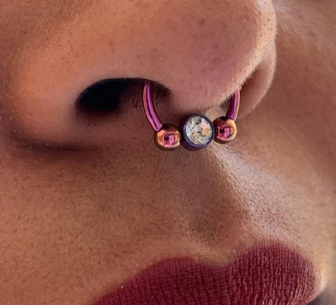 perçage du septum