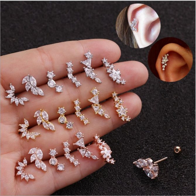 Boucles d'oreilles Tragus