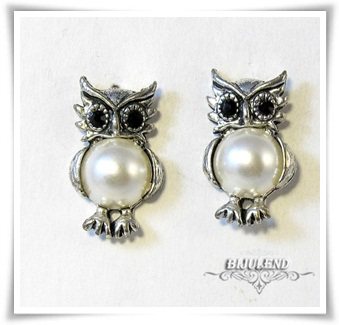 Boucles d'oreilles hibou