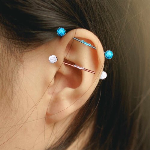 Perçage d'oreille. Photo de l'industriel, quel est le nom, combien de temps dure-t-il, où l'acheter, prix