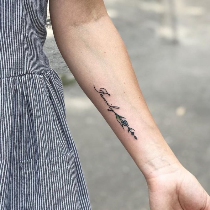 Tatouage des symboles familiaux
