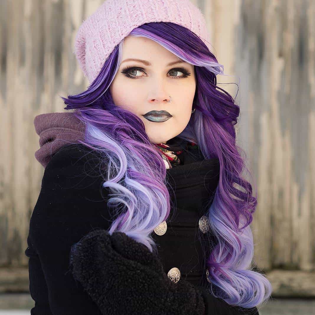 Couleur de cheveux lilas photos de la couleur de cheveux des filles