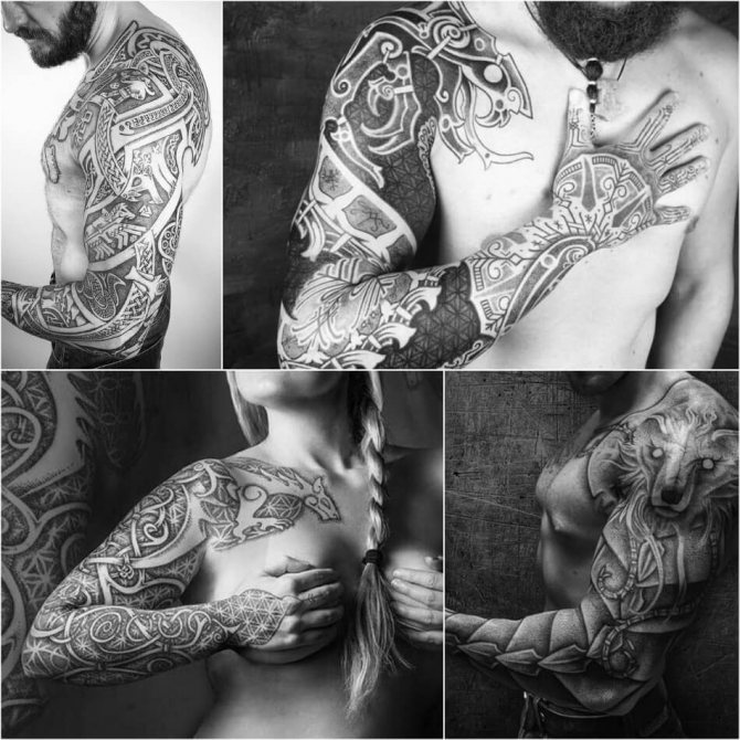 Tatouage scandinave - Manchon de tatouage scandinave