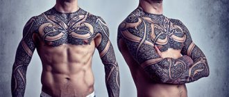 Motifs scandinaves sur un homme (photo)