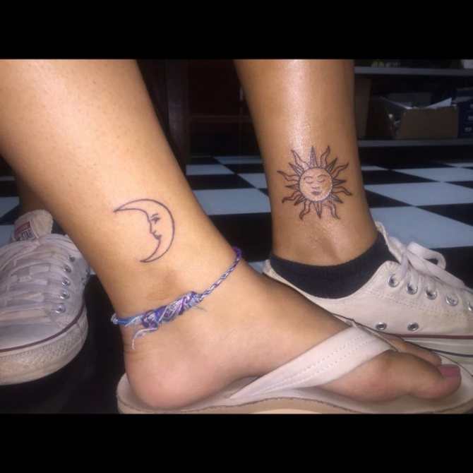 Le soleil et la lune