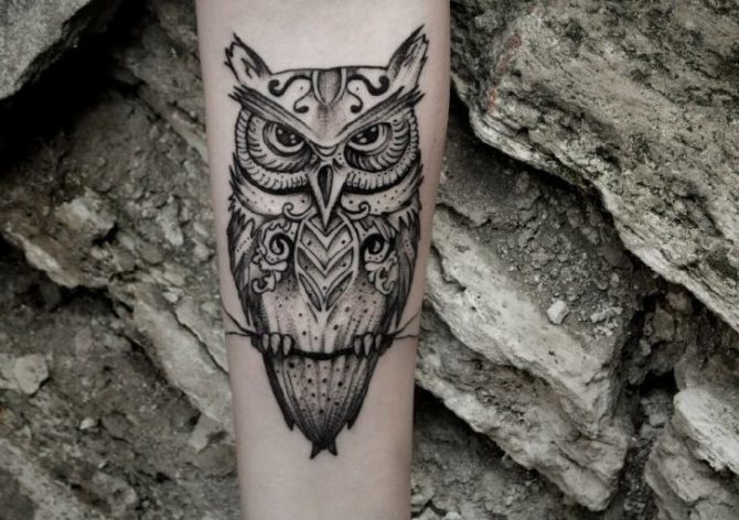Tatouage de hibou