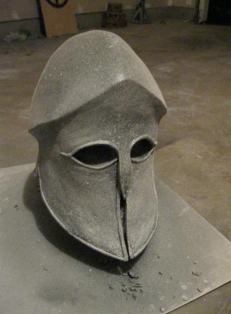 Photo d'un casque de spartiate