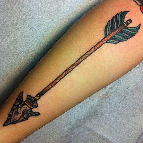 signification du tatouage de la flèche