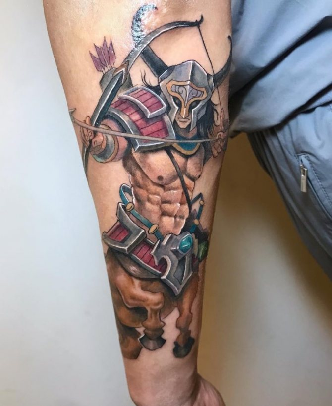 Tatouage du Sagittaire
