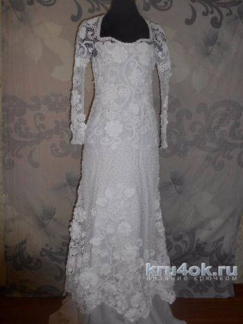 Robe de mariée en dentelle irlandaise