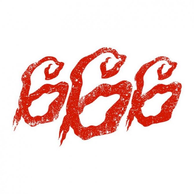 Tatouage 666 (47 photos) - signification, motifs de tatouage amusants sur le visage, sur le front, le cou, la main