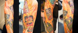 Les 7 péchés capitaux du tatouage. Croquis, photos, signification