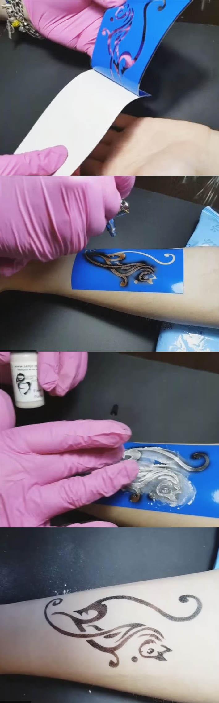Tatouage à l'aérographe