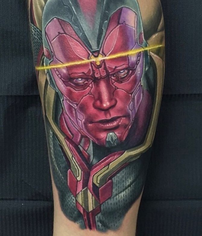 Tatouage Android Wigen sur la main