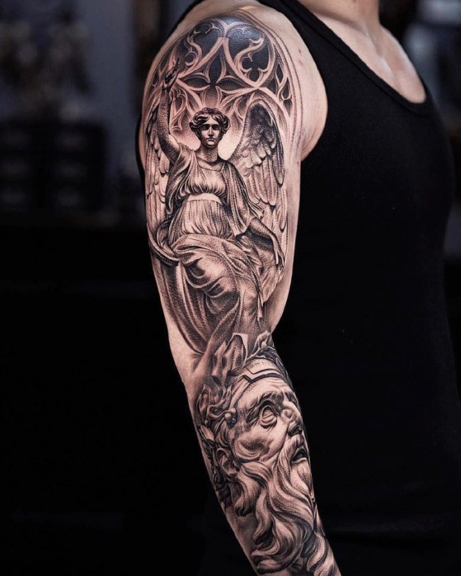 Tatouage ange gardien