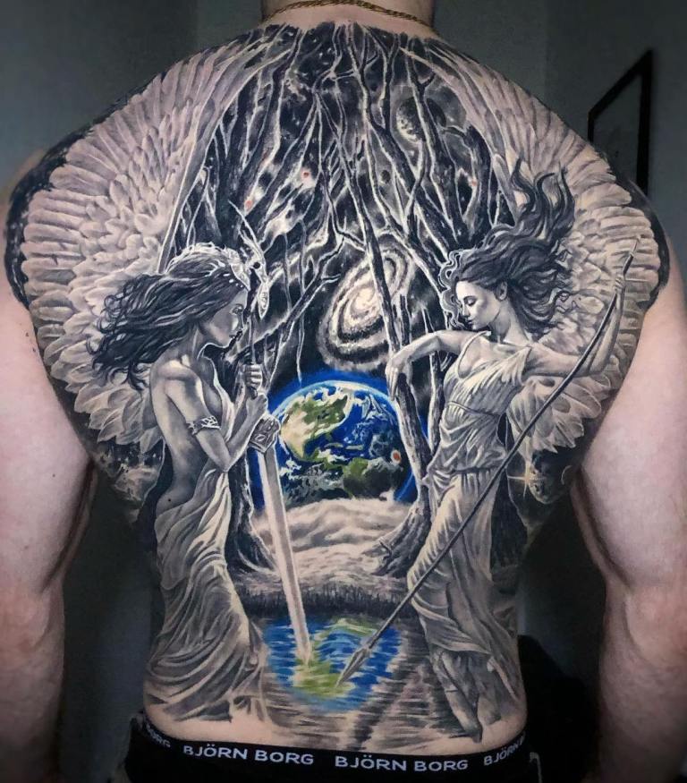 Tatouage d'anges