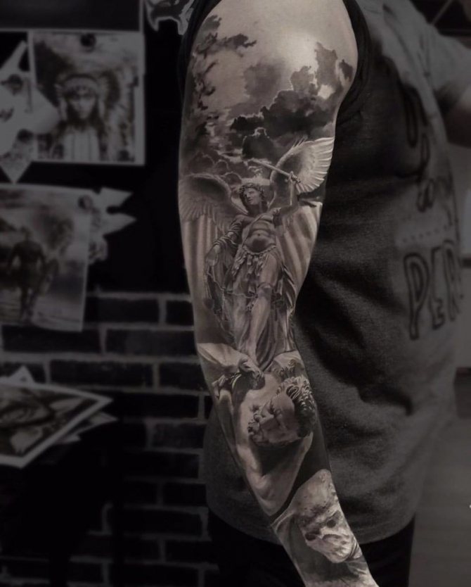 Tatouage de l'ange